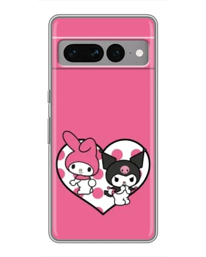 Чохол для Google Pixel 7 Pro з картинкою «Kuromi та My Melody»