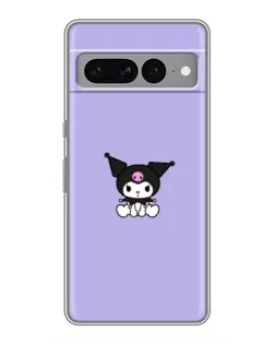 Чохол для Google Pixel 7 Pro з картинкою «Kuromi — фіолетовий мінімалізм»