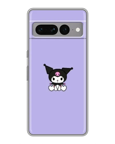 Чохол для Google Pixel 7 Pro з картинкою «Kuromi — фіолетовий мінімалізм»