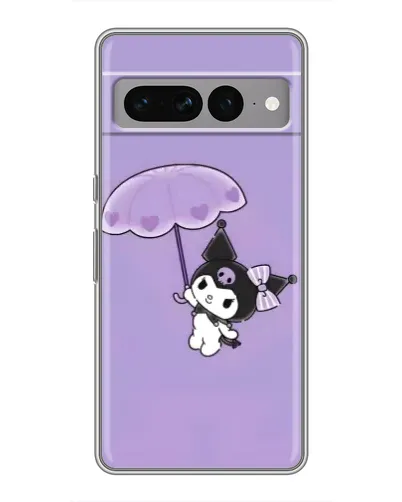 Чохол для Google Pixel 7 Pro з картинкою «Kuromi з парасолькою»
