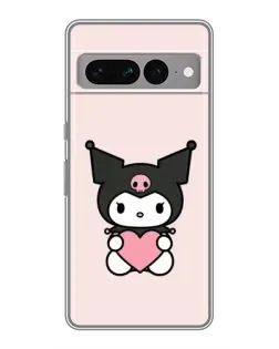 Чохол для Google Pixel 7 Pro з картинкою «Kuromi та серце»