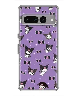 Чохол для Google Pixel 7 Pro з картинкою «Kuromi — патерн»