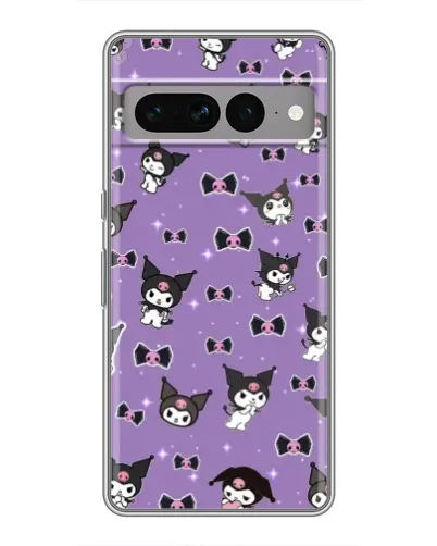 Чохол для Google Pixel 7 Pro з картинкою «Kuromi — патерн»