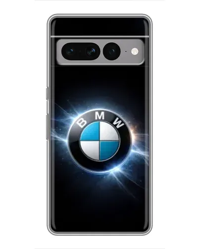 Чохол для Google Pixel 7 Pro з картинкою «BMW — неонове сяйво»