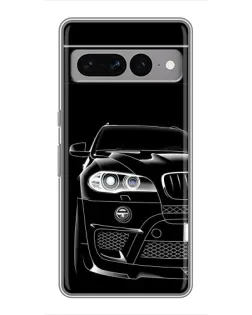 Чохол для Google Pixel 7 Pro з картинкою «Темний силует BMW»