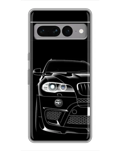 Чохол для Google Pixel 7 Pro з картинкою «Темний силует BMW»
