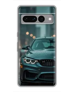 Чохол для Google Pixel 7 Pro з картинкою «BMW у вогнях міста»