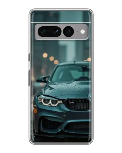 Чохол для Google Pixel 7 Pro з картинкою «BMW у вогнях міста»