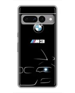 Чохол для Google Pixel 7 Pro з картинкою «Мінімалістичний принт BMW M3»