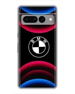 Чохол для Google Pixel 7 Pro з картинкою «Логотип BMW та неонові дуги»