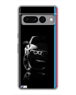 Чохол для Google Pixel 7 Pro з картинкою «Силует BMW в темряві»