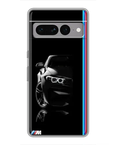 Чохол для Google Pixel 7 Pro з картинкою «Силует BMW в темряві»