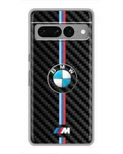 Чохол для Google Pixel 7 Pro з картинкою «Емблема BMW та карбон»