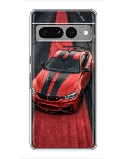 Чохол для Google Pixel 7 Pro з картинкою «BMW на червоній доріжці»