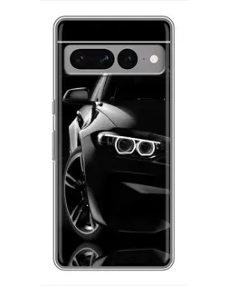Чохол для Google Pixel 7 Pro з картинкою «Чорна BMW — профіль»