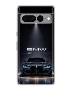 Чохол для Google Pixel 7 Pro з картинкою «BMW крізь нічне місто»