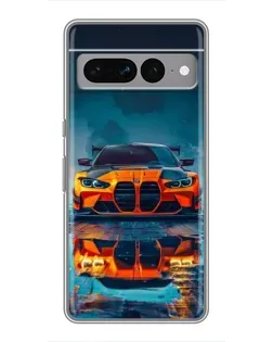 Чохол для Google Pixel 7 Pro з картинкою «BMW — золота емблема»