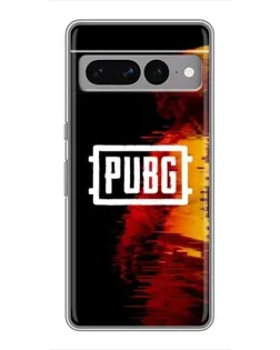 Чехол для Google Pixel 7 Pro с картинкой «Яркий логотип PUBG»