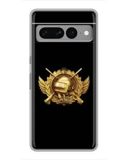 Чохол для Google Pixel 7 Pro з картинкою «PUBG — помаранчевий градієнт»