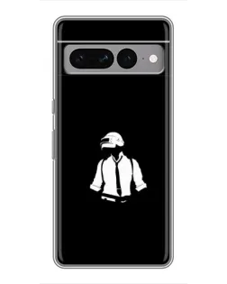 Чохол для Google Pixel 7 Pro з картинкою «PUBG — білий шолом»