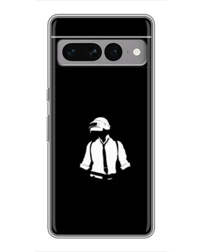 Чохол для Google Pixel 7 Pro з картинкою «PUBG — білий шолом»