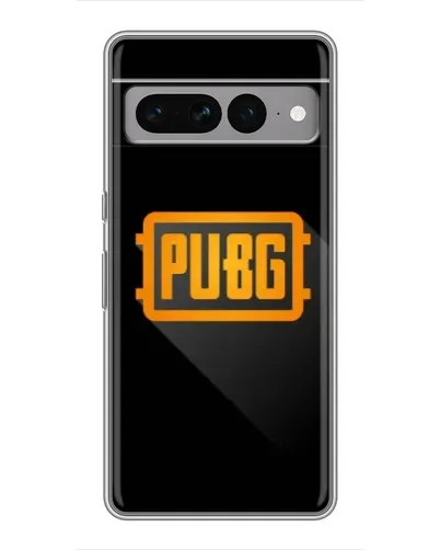 Чохол для Google Pixel 7 Pro з картинкою «PUBG — рамка лого»