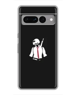 Чохол для Google Pixel 7 Pro з картинкою «PUBG — силует воїна»