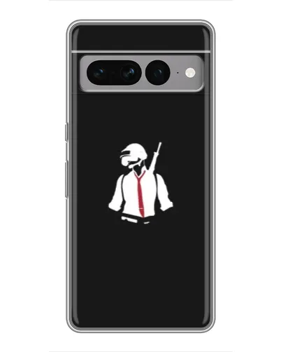 Чохол для Google Pixel 7 Pro з картинкою «PUBG — силует воїна»