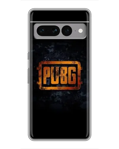 Чохол для Google Pixel 7 Pro з картинкою «PUBG — золотий логотип»
