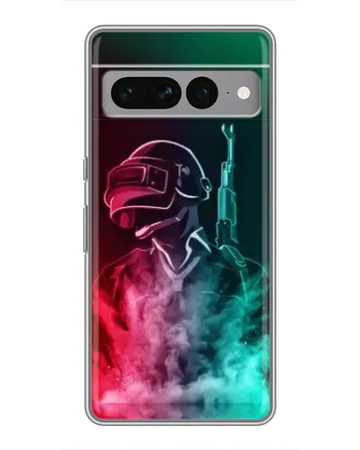 Чохол для Google Pixel 7 Pro з картинкою «PUBG — вогняний воїн»