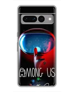 Чохол для Google Pixel 7 Pro з картинкою «Червоний імпостер — макро»