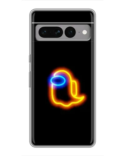 Чохол для Google Pixel 7 Pro з картинкою «Among Us неонове сяйво»