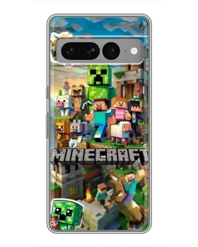 Чохол для Google Pixel 7 Pro з картинкою «Замок Minecraft»