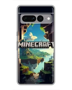 Чохол для Google Pixel 7 Pro з картинкою «Печера Майнкрафт»