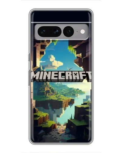 Чохол для Google Pixel 7 Pro з картинкою «Печера Майнкрафт»