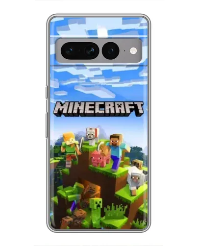 Чохол для Google Pixel 7 Pro з картинкою «Minecraft класичний світ»