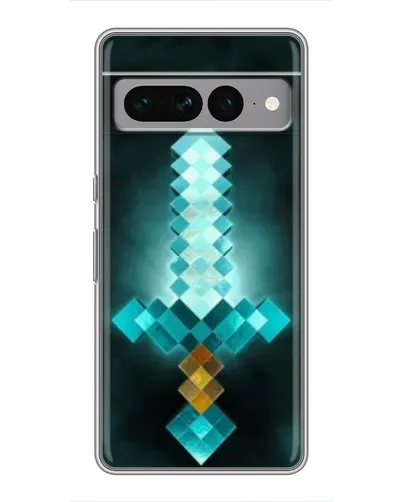 Чохол для Google Pixel 7 Pro з картинкою «Алмазний меч неон»