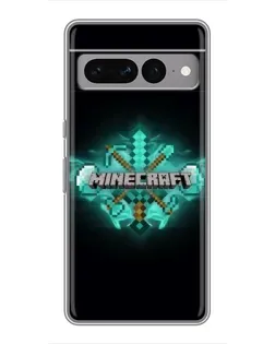 Чохол для Google Pixel 7 Pro з картинкою «Minecraft Diamond лого»