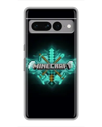 Чохол для Google Pixel 7 Pro з картинкою «Minecraft Diamond лого»