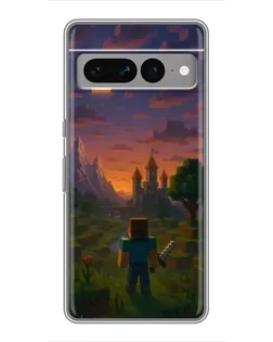 Чохол для Google Pixel 7 Pro з картинкою «Стів біля вежі»