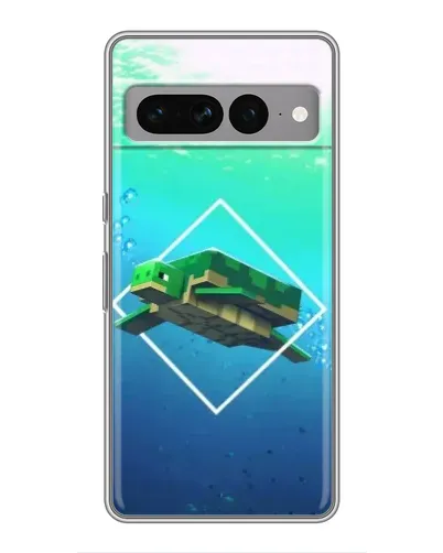Чохол для Google Pixel 7 Pro з картинкою «Черепаха Minecraft»