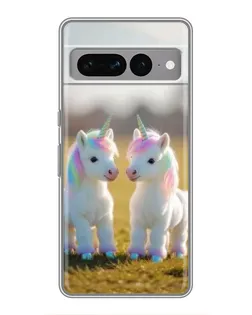 Чохол для Google Pixel 7 Pro з картинкою «Пара єдинорогів»