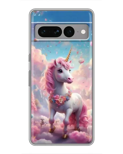 Чохол для Google Pixel 7 Pro з картинкою «Єдиноріг серед хмар»