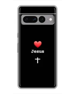 Чохол для Google Pixel 7 Pro з картинкою «Серце - Jesus»