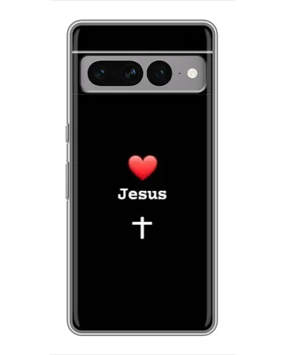 Чохол для Google Pixel 7 Pro з картинкою «Серце - Jesus»