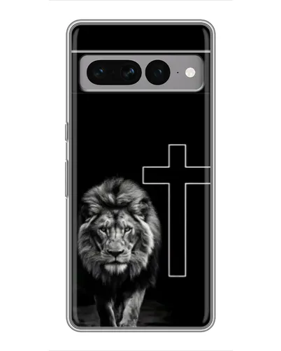 Чохол для Google Pixel 7 Pro з картинкою «Лев та Хрест»