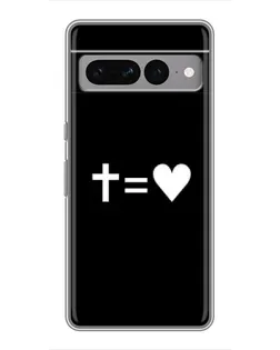 Чохол для Google Pixel 7 Pro з картинкою «Хрест та Серце»