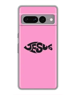 Чохол для Google Pixel 7 Pro з картинкою «Рожевий символ Jesus»