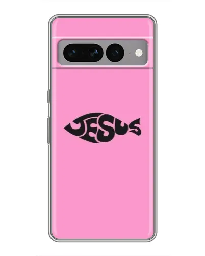 Чохол для Google Pixel 7 Pro з картинкою «Рожевий символ Jesus»