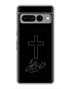 Чохол для Google Pixel 7 Pro з картинкою «Графічний хрест Jesus»